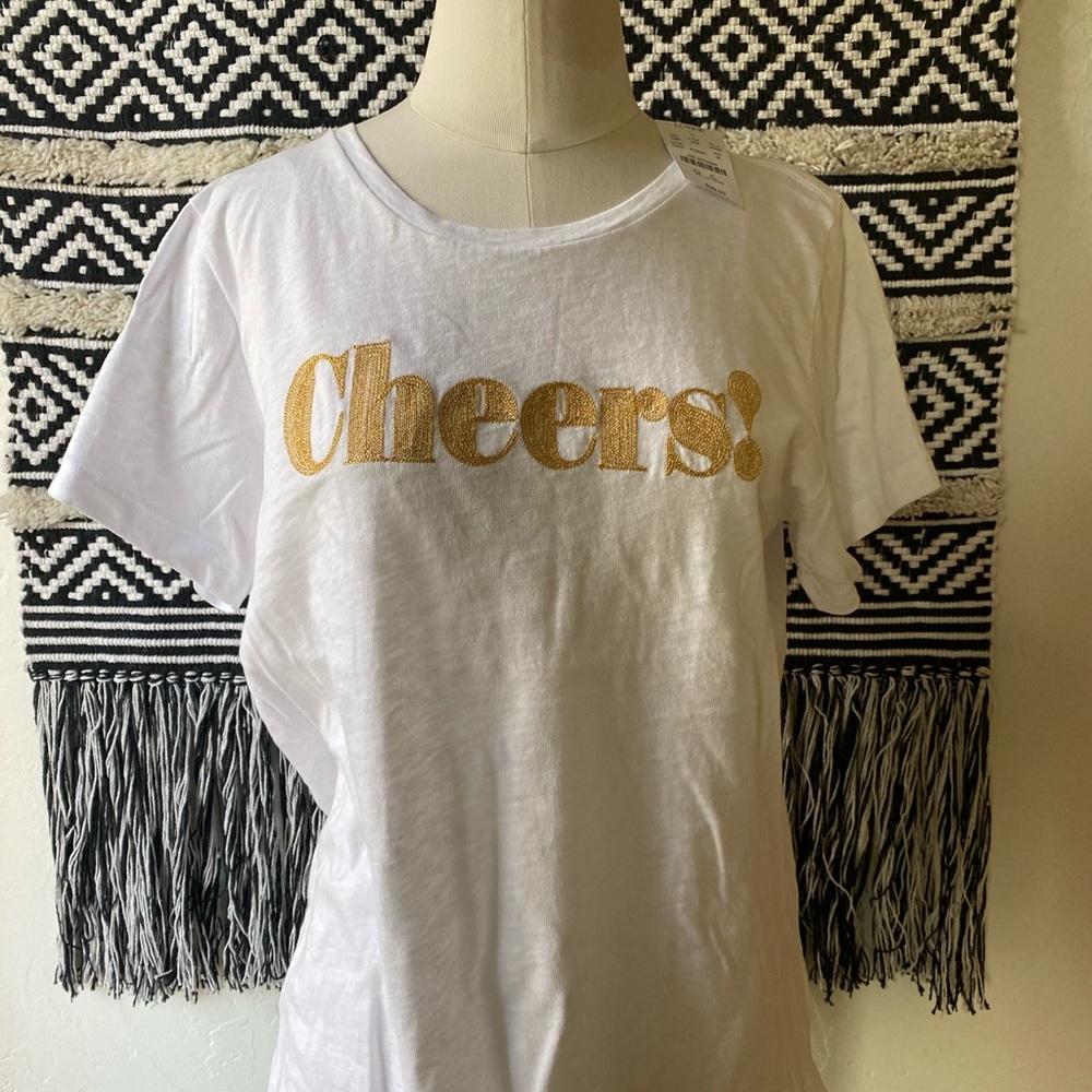 J Crew Cheers! Tee